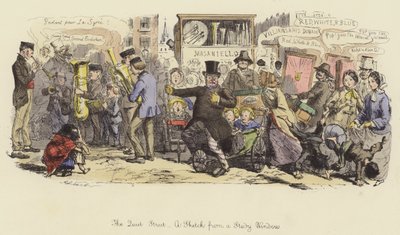 The Quiet Street, a Sketch from a Study Window by John Leech