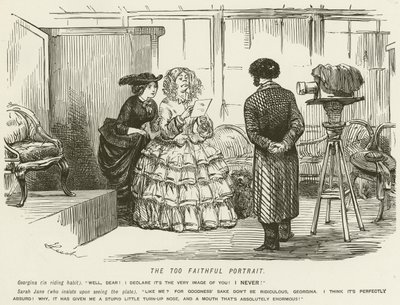 The Too Faithful Portrait by John Leech