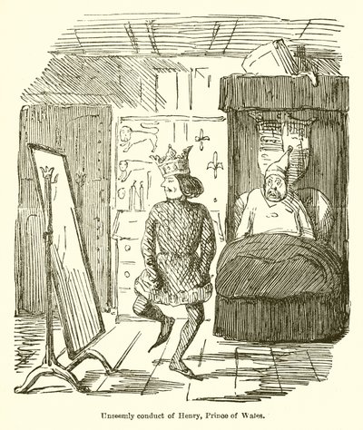 Unseemly Conduct of Henry, Prince of Wales by John Leech