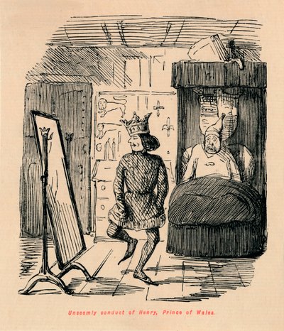 Unseemly conduct of Henry, Prince of Wales, c1860 by John Leech