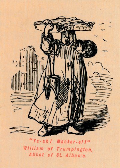 Ya-ah! Macker-el! William of Trumpington, Abbot of St. Albans by John Leech