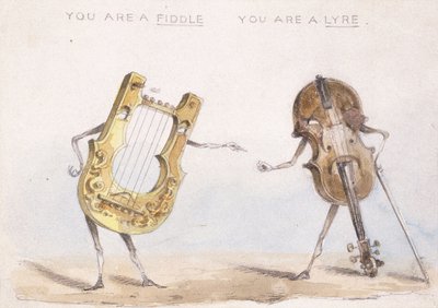 You are a Fiddle, You are a Lyre by John Leech