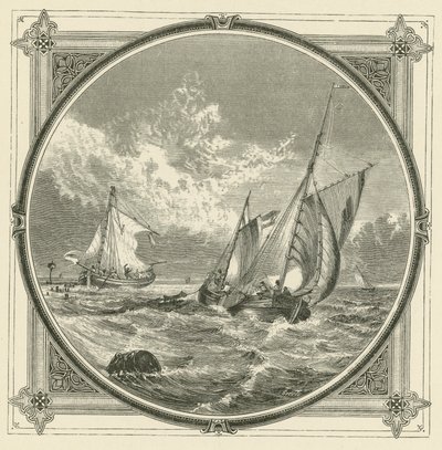 A ship aground, is a beacon at sea by John Leighton
