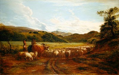 A Fine Evening After Rain, a Scene in Wales by John Linnell
