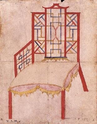 Design for Chinoiserie chair, c.1753 by John Linnell