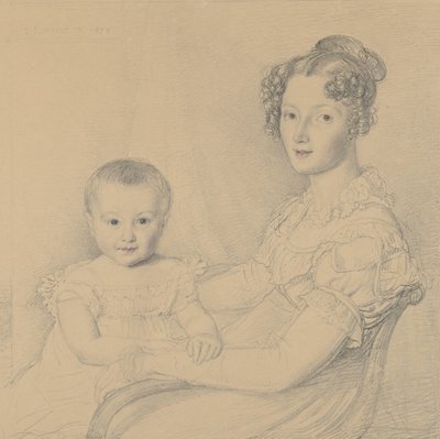 Portrait of a Mother and Child by John Linnell