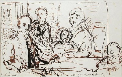 William Albin Garratt and Family by John Linnell
