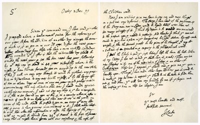 Letter from John Locke to Hans Sloane, 2nd December 1699 by John Locke