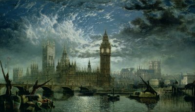 A View of Westminster Abbey and the Houses of Parliament by John MacVicar Anderson