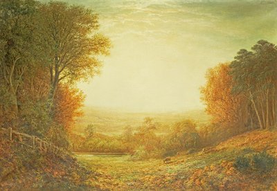 On Hampstead Heath in 1862 or When the Sun in Splendour Fades by John MacWhirter