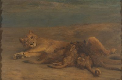 A Lioness with Four Suckling Cubs, Called 