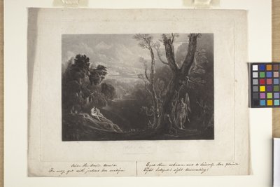 Satan Contemplating Adam And Eve In Paradise by John Marin