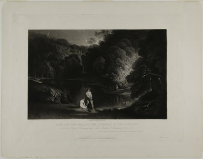 Adam and Eve Hearing the Judgement of the Almighty, from Illustrations of the Bible by John Martin
