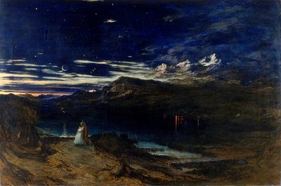 Arthur and Aegle in the Happy Valley by John Martin