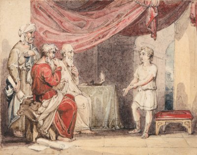 Christ Preaching to the Elders in the Temple by John Martin