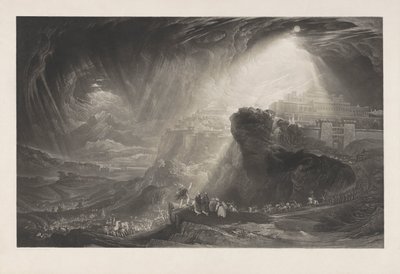 Joshua Commands the Sun to Stand Still, Proof Before Text by John Martin
