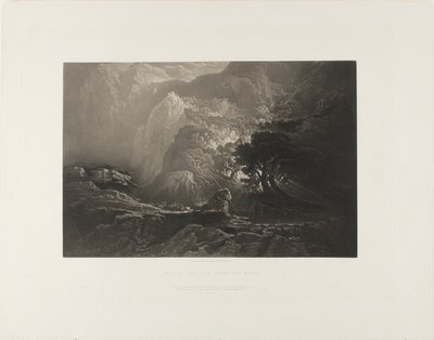 Moses and the Burning Bush, from Illustrations of the Bible by John Martin