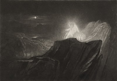 The Angels Guarding Paradise at Night by John Martin