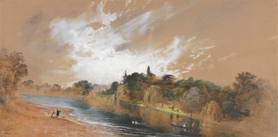 The Banks of the Thames, Opposite Pope