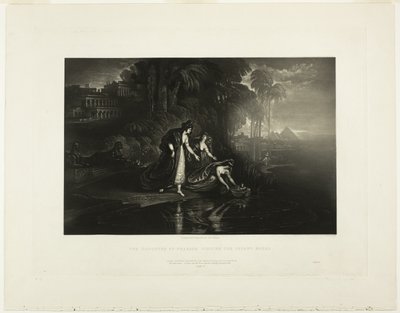 The Daughter of Pharaoh Finding the Infant Moses, from Illustrations of the Bible by John Martin