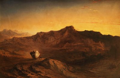 The Flight into Egypt - When He Arose, He Took the Young Child and His Mother by Night, and Departed into Egypt.-Matthew II, 14 by John Martin