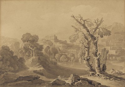 Untitled: Classical City in a Landscape by John Martin