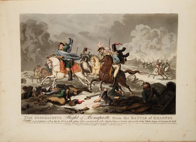 The Flight of Bonaparte from the Battle of Krasnoi, 1814 by John Massey Wright