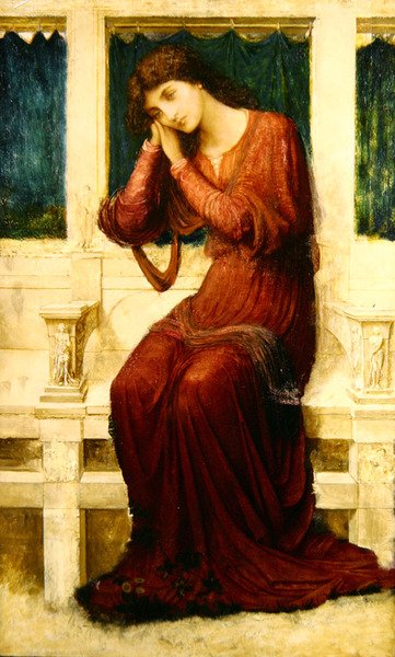 When Sorrow comes to Summerday Roses bloom in Vain by John Melhuish Strudwick