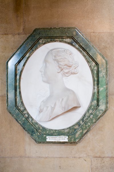 Bas relief of Margaret Cavendish, later Duchess of Portland, c.1723 by John Michael Rysbrack