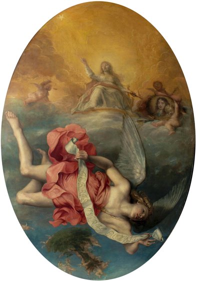 Astraea Returns to Earth (The Apotheosis of Charles II) by John Michael Wright