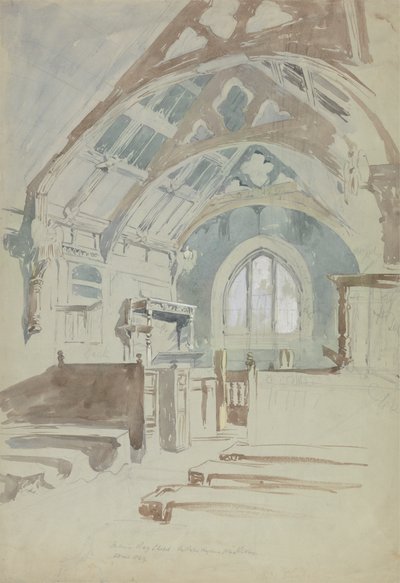 Interior of Rag Chapel, Sir Robert Vaugn