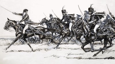 Cavalry Charge by John Millar Watt