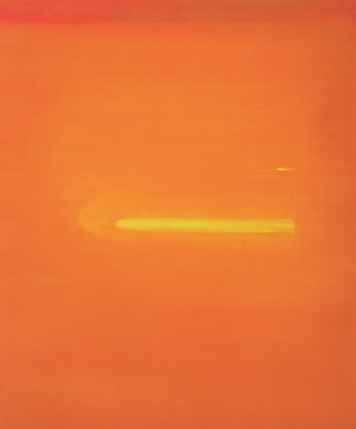 Orange Interior with Figure by John Miller