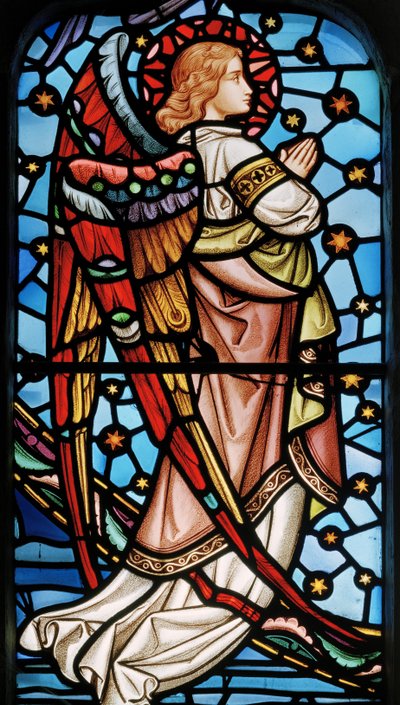 Angel from Christ in Majesty with Saints by John Millner Allen