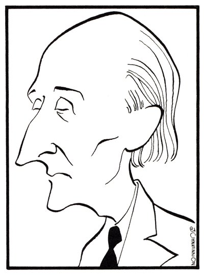 Frederick Delius, caricature by John Minnion