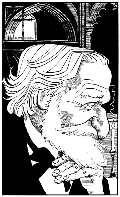 Giuseppe Verdi, profile portrait by John Minnion