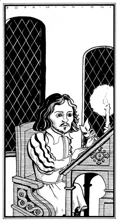 Thomas Tallis, caricature by John Minnion