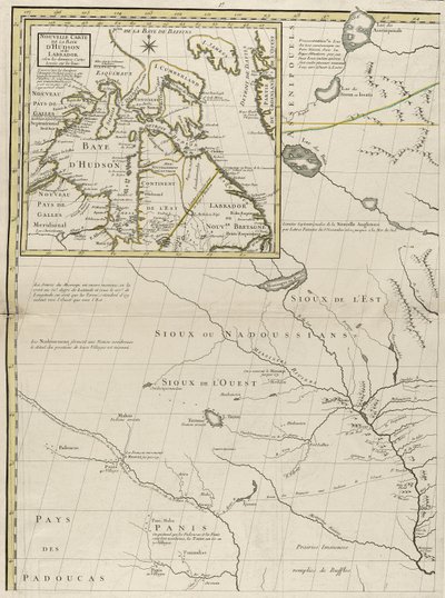 A Map of the British and French Dominions in America by John Mitchell