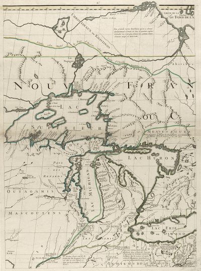 A map of the British and French dominions in America, 1756 by John Mitchell