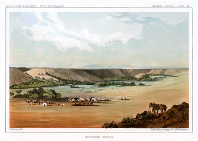 Cheyenne River, USA by John Mix Stanley