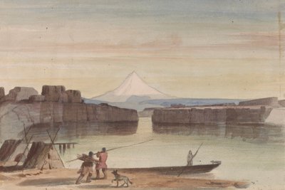 Dalles of Mt. Columbia Looking Westward by John Mix Stanley