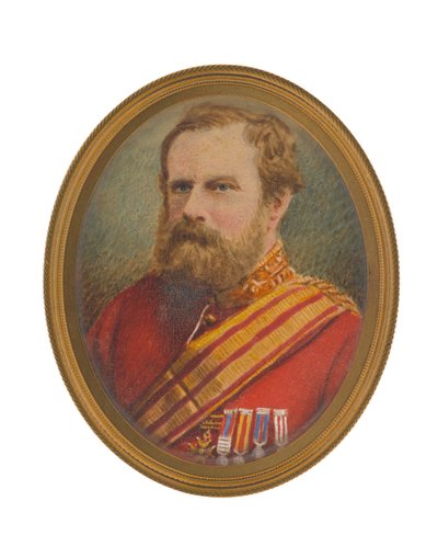 Lieutenant-General David Pott (1812-1881) in staff uniform by John Moffat