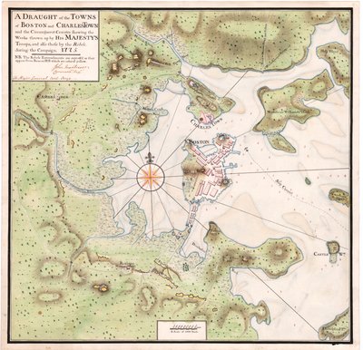 A Map of Boston by John Montresor