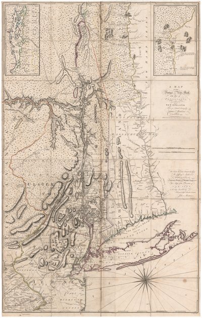 A Map of the Province of New York by Captain Montresor by John Montresor