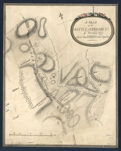 A Sketch of the Battle of Germantown, 4th October 1777, where the Rebels were Repulsed by John Montresor