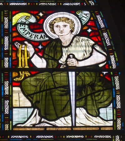 Paisley Abbey, Cottire & Co, Attributed to John Moyr Smith, Temperance, 1873 by John Moyr attr.to Smith
