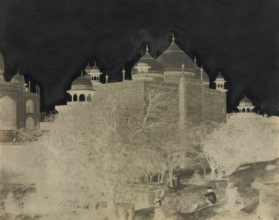 Taj Mahal, Back View of the Rest-House, with Figure by John Murray