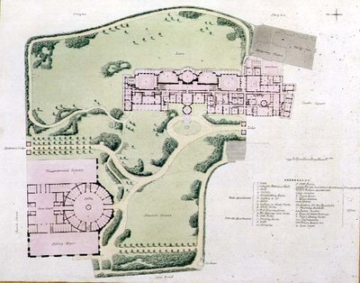 The Plan of the Royal Pavilion as completed by Nash in 1822 from 