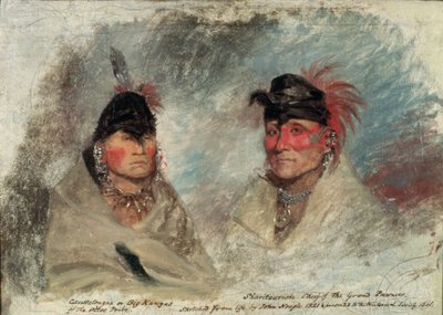 Big Kansas, or Caussetongua, and Sharitarishe, Chief of the Grand Pawnees by John Neagle