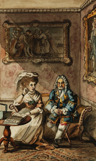 A Set of Twelve Illustrations to Tristram Shandy by John Nixon